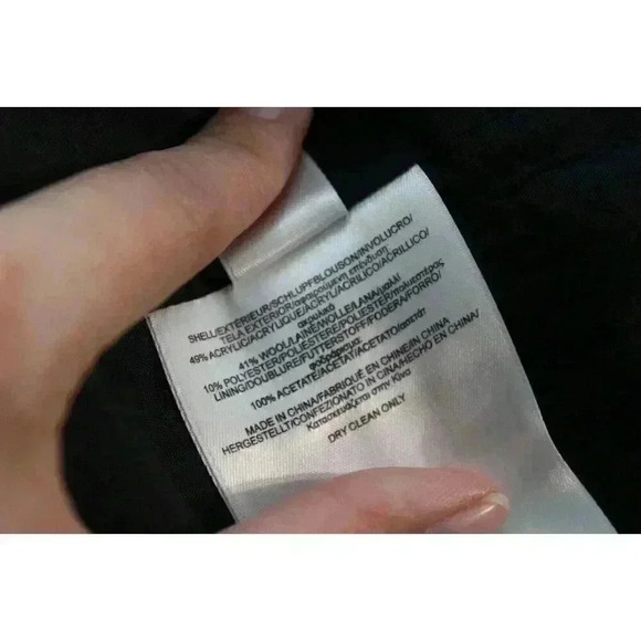 346 Brooks Brothers Blazer Jacket Size 14 Petite Navy Tweed Wool Blend Preppy - Picture 13 of 13